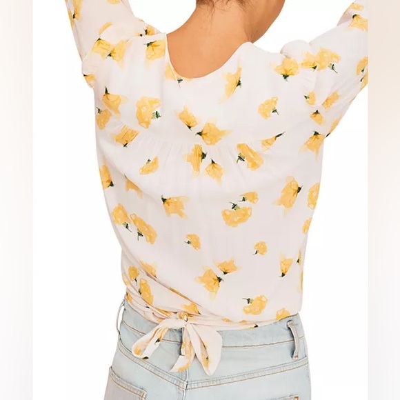 ba&sh Koxie Floral Print Wrap Top , sz : small - Picture 3 of 14